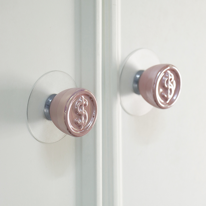 钱币衣柜免打孔拉手陶瓷