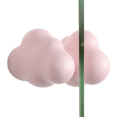 简约云朵玻璃门拉手推拉浴室大门把手推拉门移门扶手明装 单孔彩色