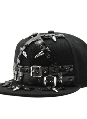 RED ICE重工朋克暗黑刺猬铆钉小众亚文化哥特街头摇滚嘻哈棒球帽