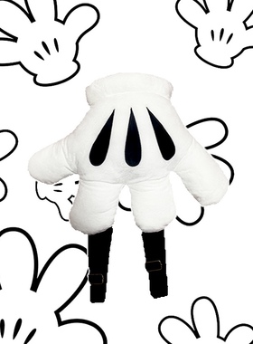 RED ICE原创米奇背包可爱超大手套造型设计恶搞自制背包双肩包