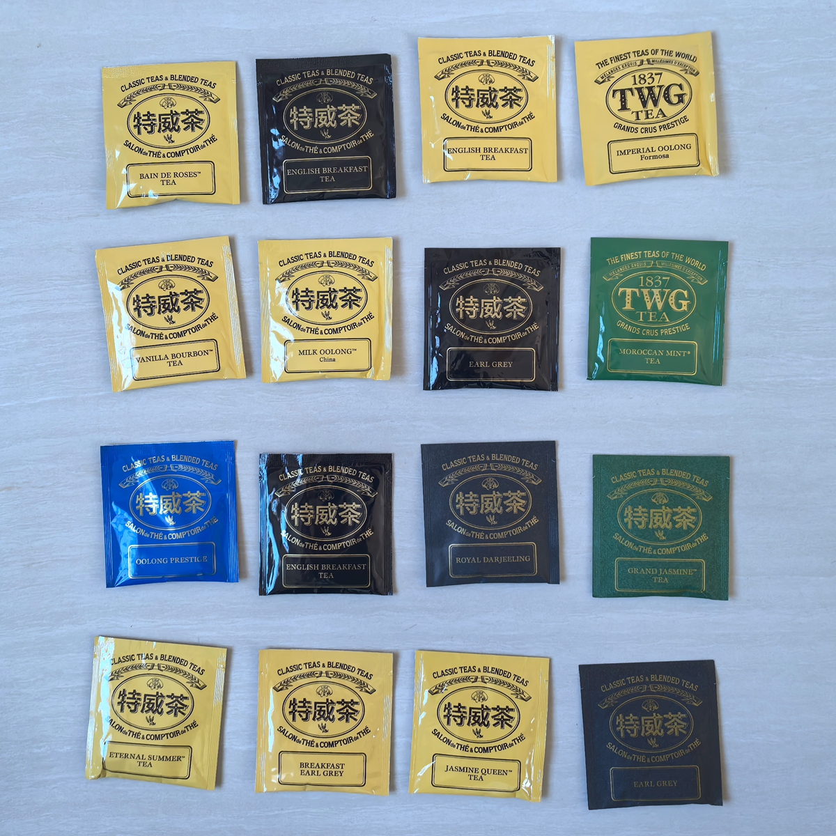 五星级酒店 1837 特威英式红茶 茉莉绿茶 伯爵茶 乌龙茶 波本香草