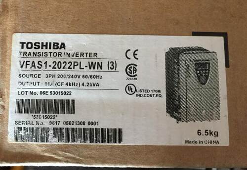 东芝11KW变频器VFAS1-4110PL-WN1三相380V原装全新质保一年