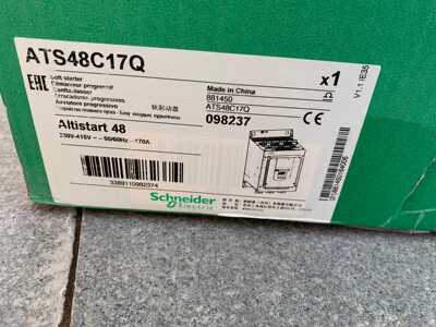 施耐德ATS48C41Q软启动器 220KW 三相230-415V 全新现货质保