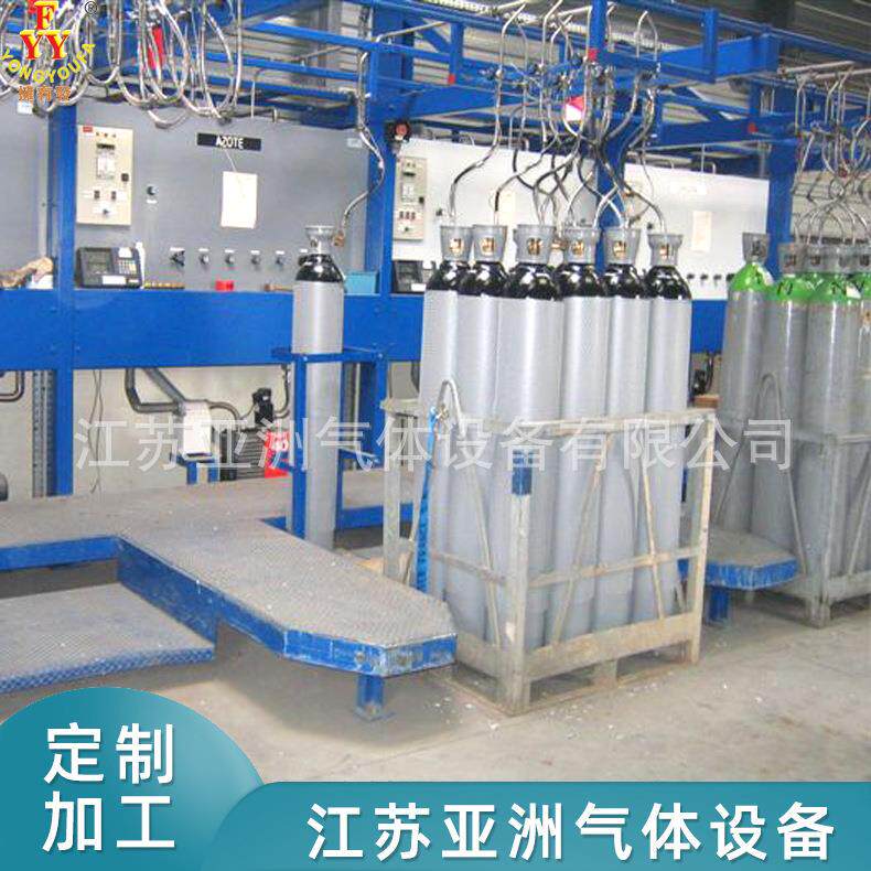 氢气自动充装台 花篮式散装格自动充装设备 气体充灌装置厂家