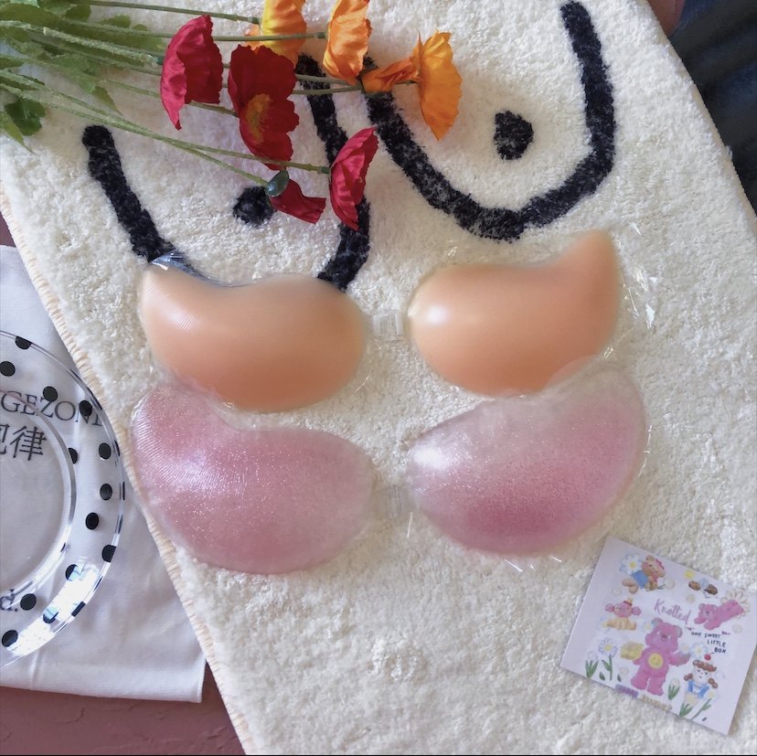 少女粉色胸贴隐形内衣贴夏天硅胶集中胸部聚拢型肉色泳衣文胸贴