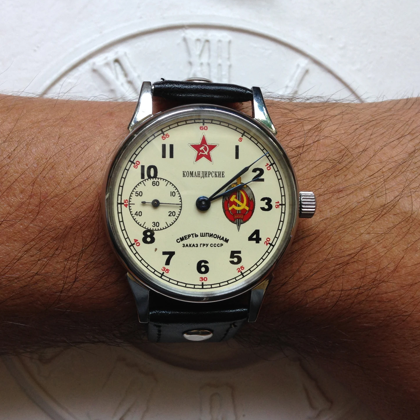 指挥官男表大表盘复古机械机芯