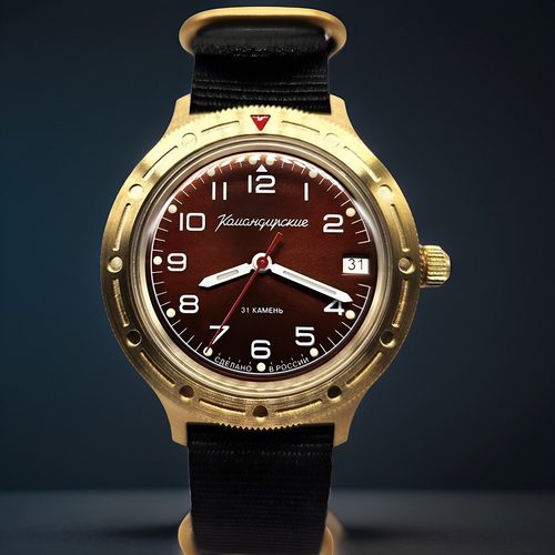 欧洲自动机械军表黄铜表壳男俄罗斯新指挥官防震夜光VOSTOK东方表