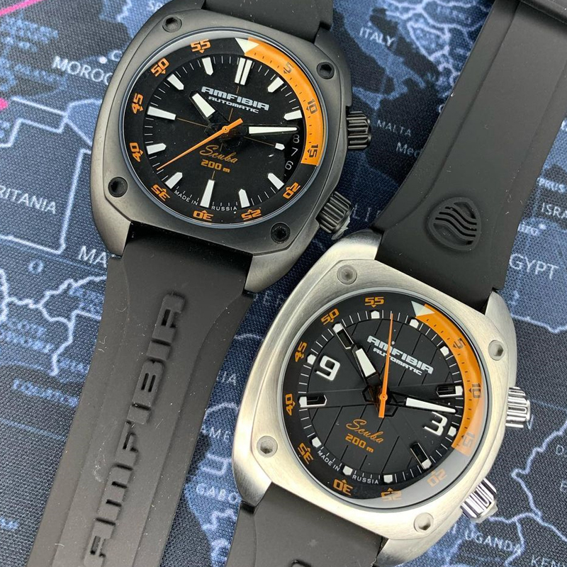 自动机械防水vostok红海蛙人军表