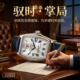 925纯银外壳雕花精致男表俄罗斯双头鹰自动机械商务气质奢华礼盒