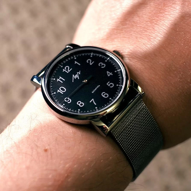 欧美进口白俄罗斯国表LUCH曙光机械简约极简男表女表中性透底真皮