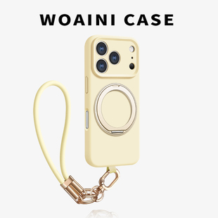 官方同款沃艾尼适用于iPhone17pro手机壳进口硅胶苹果16promax真液态15纯色挂绳14plus旋转支架13男女air新款