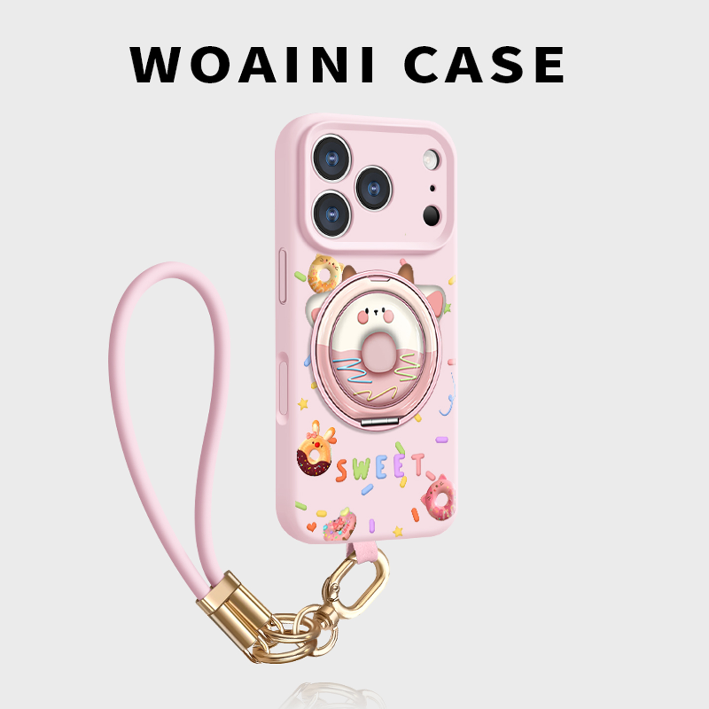 自带360旋转支架适用苹果手机壳