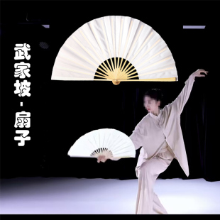 剧目武家坡扇子舞蹈扇白色绢布中国风古典舞跳舞折扇表演摄影