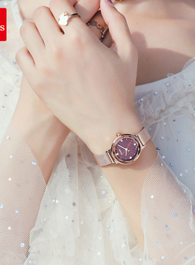 聚利时女士手表简约小巧气质防水小表盘2025新款小众轻奢石英女表