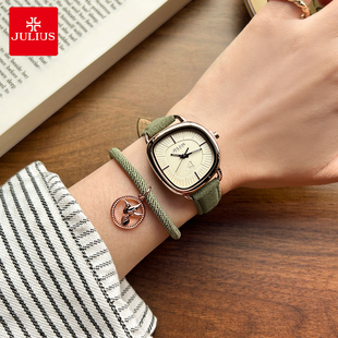 生日礼物送女友聚利时手表女2025新款 绿色知更鸟联名 小众轻奢女式