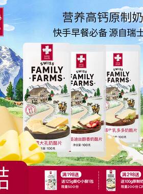 瑞慕原制高钙高蛋白芝士片大孔牛乳多多圣迪丝奶酪片1盒