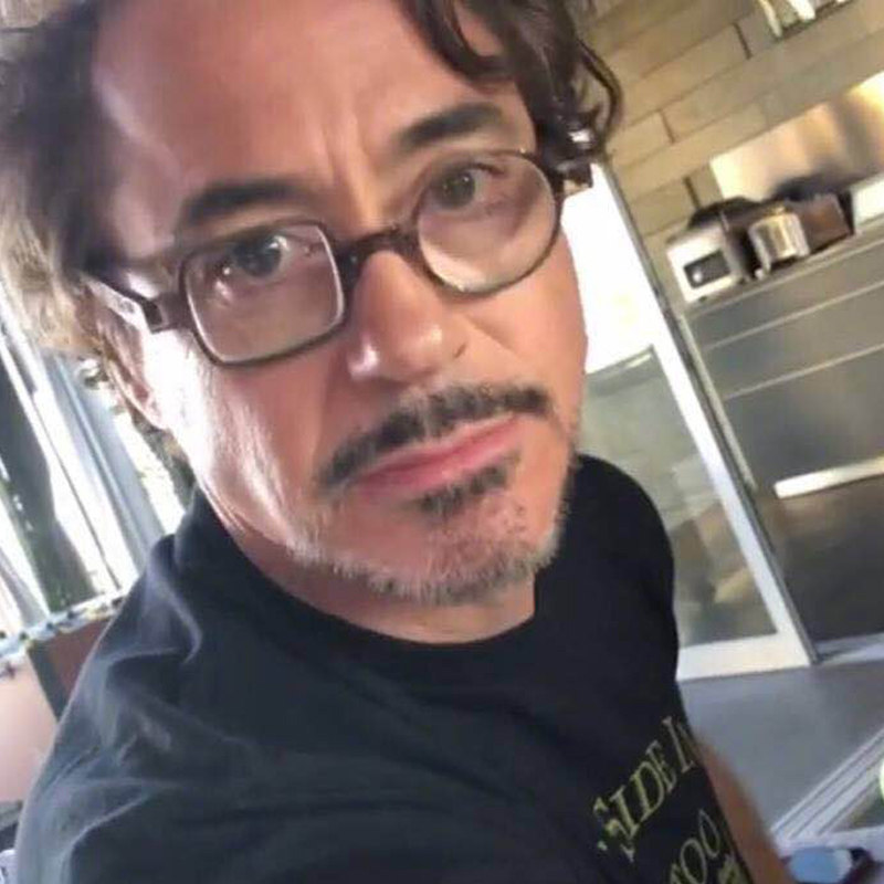 张尕怂钢铁侠方圆眼镜框圆框配近视眼睛框男板材眼镜架黑框女1077