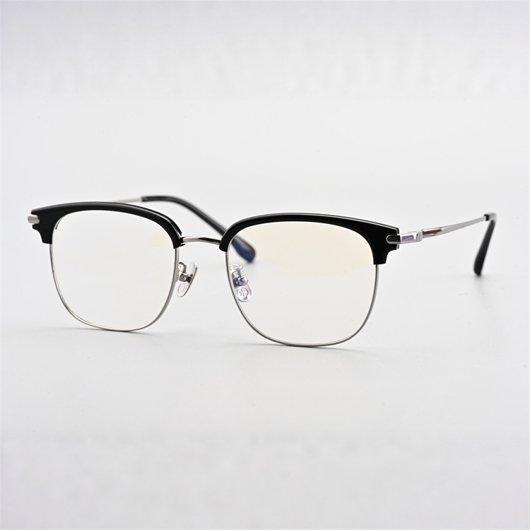 时尚潮流超轻纯钛复古男商务近视方框高度数蓝光男士眼镜眉框6617