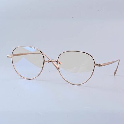 韩系文艺纯钛全框防蓝光近视女镜