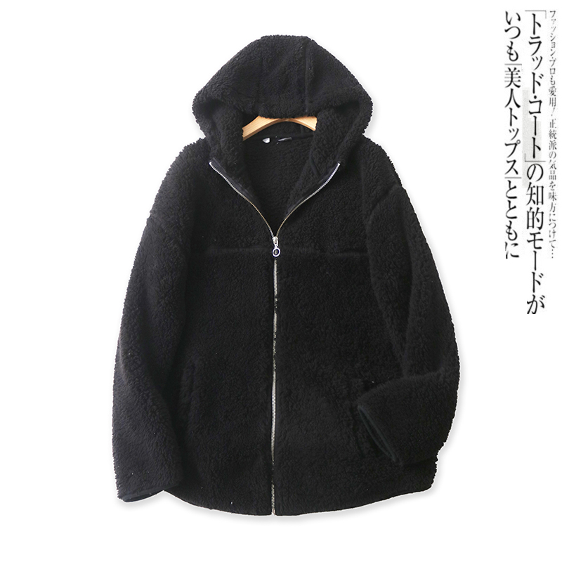 宽松休闲百搭长袖拉链帽衫外套