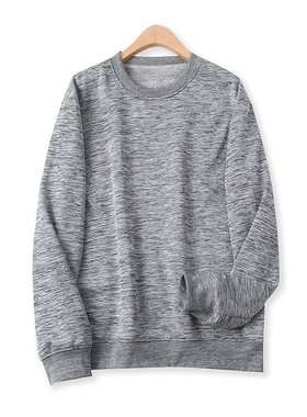 日单加绒套头卫衣秋冬季新款外贸男女百搭圆领宽松长袖上衣14120