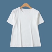 纯色显瘦圆领短袖 外贸女装 套头运动上衣19670 新款 百搭速干T恤夏季