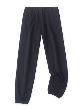 毛圈棉卫裤春新款外贸女装休闲百搭松紧腰斜插袋宽松运动裤17555