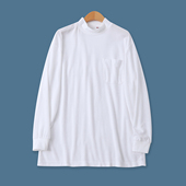 打底衫 日单大码 18595 外贸男士 纯色百搭半高领宽松长袖 T恤秋季 新款