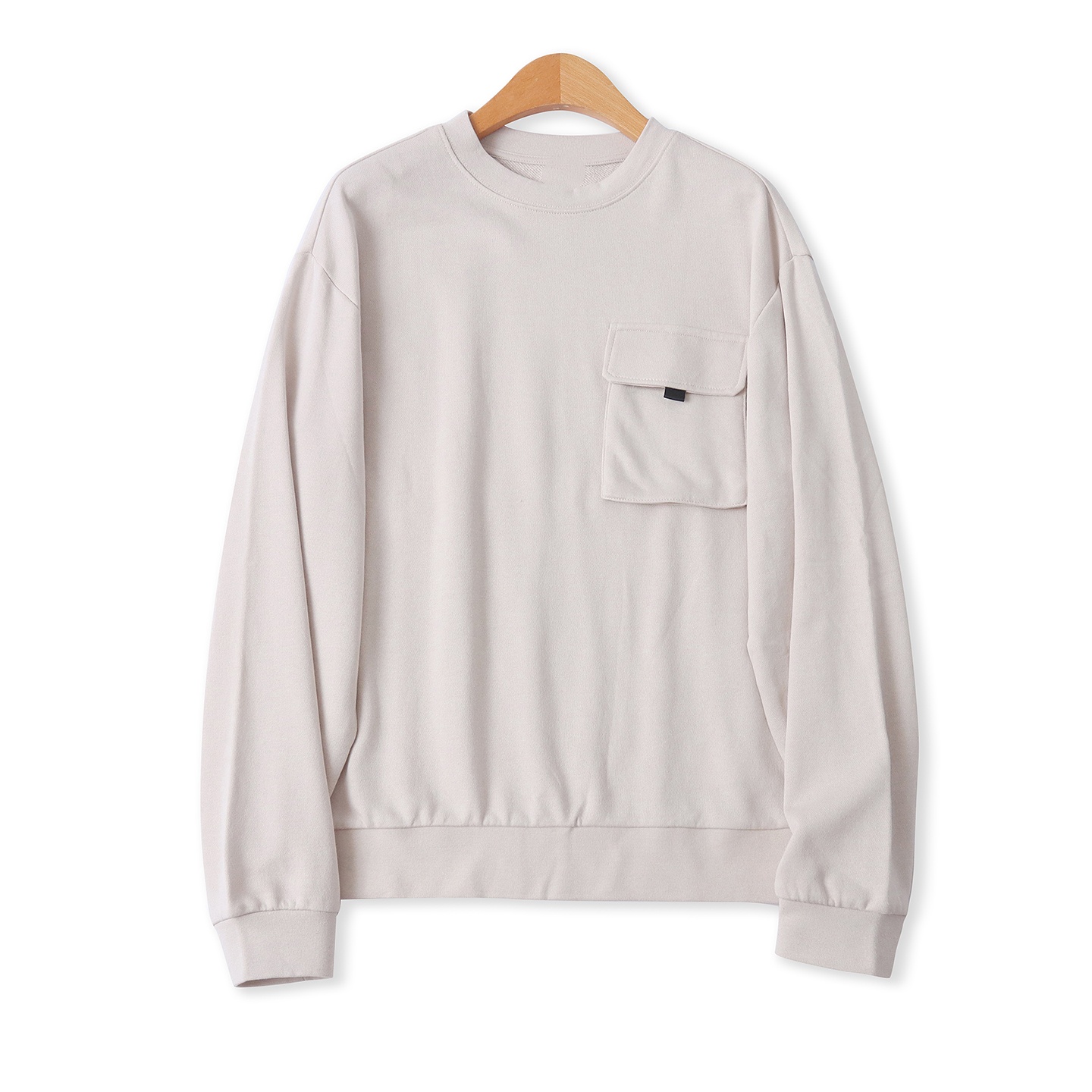 大版毛圈卫衣秋新款外贸女装休闲百搭面包口袋长袖套头上衣18472