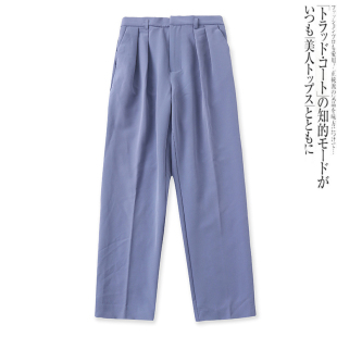 裤 休闲小脚长裤 春新款 百搭半松紧高腰修身 12568 外贸女装 日单西装