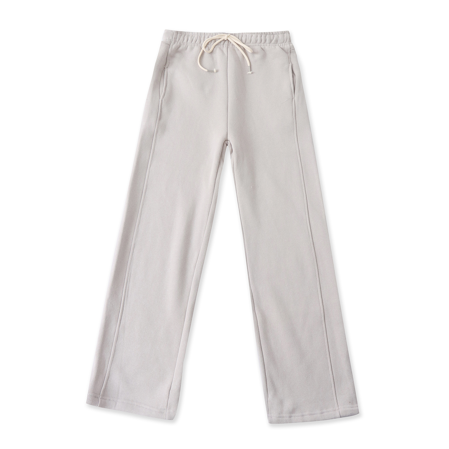 加绒休闲裤冬季新款外贸女装时尚百搭松紧高腰宽松直筒长裤19287