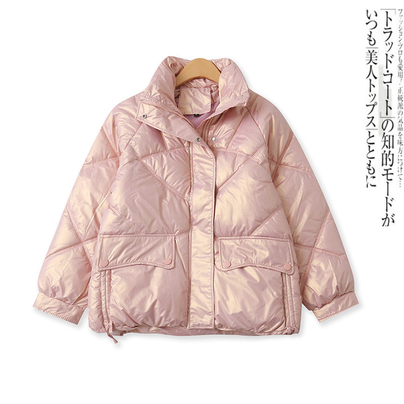 亮面棉服冬季新款外贸女装百搭保暖宽松长袖拉链面包服外套16772,女装/女士精品,棉衣/棉服,淘宝优惠券,粉丝福利购,淘宝优惠卷