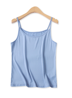 打底吊带衫夏新款外贸女装纯色百搭修身高弹力修身套头背心17690