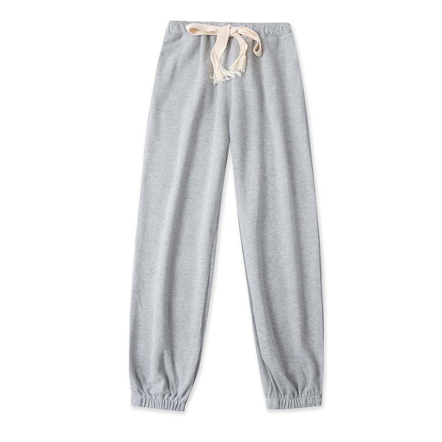 束口运动裤春新款外贸女装休闲百搭松紧高腰斜插袋宽松卫裤19212