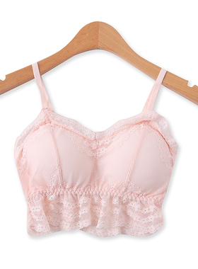 蕾丝文胸四季新款外贸少女减龄海绵胸垫无钢圈聚拢百搭内衣12238