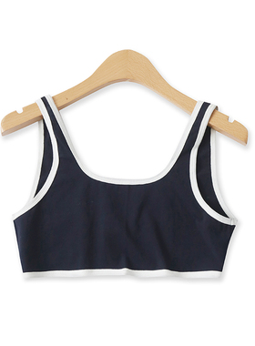 运动内衣夏季新款外贸女装百搭修身无胸垫搭扣吊带打底背心16464