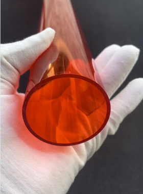 红透外直径50壁厚2mmPC聚碳酸酯硬耐力管塑料彩色管实验环保水管