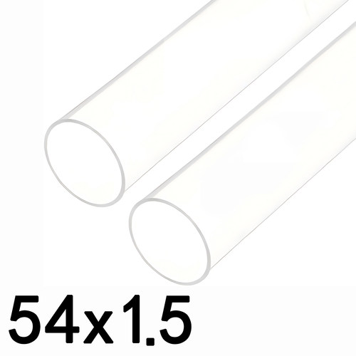 外径54mm厚1.5mm内径51mm高透明PC管硬管塑料空心硬圆水管耐高温