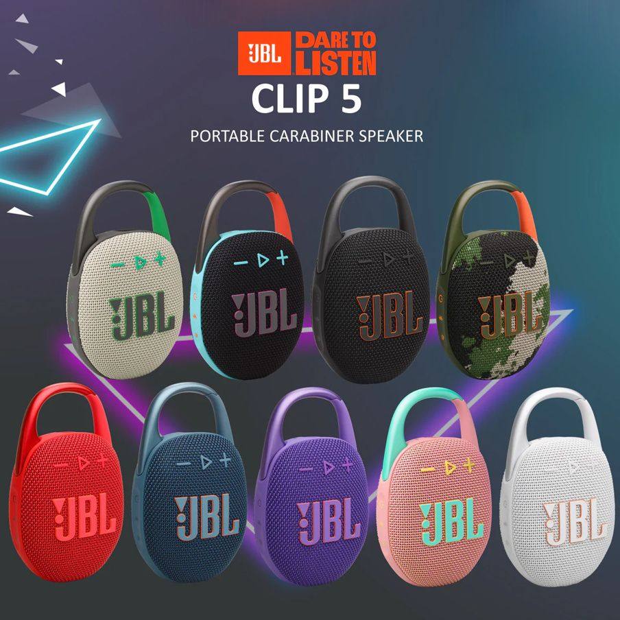 JBL CLIP5 无线音乐盒蓝牙骑行音箱家用户外便携迷你小音响重低音