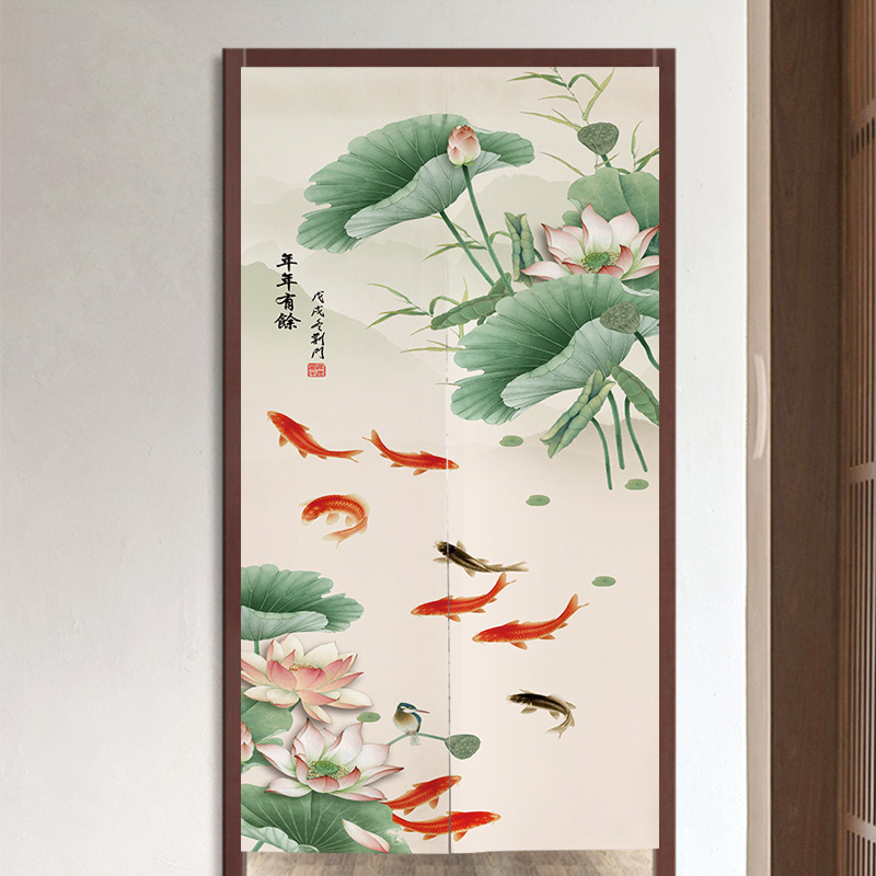 升级版重磅加厚防水棉麻布艺门帘