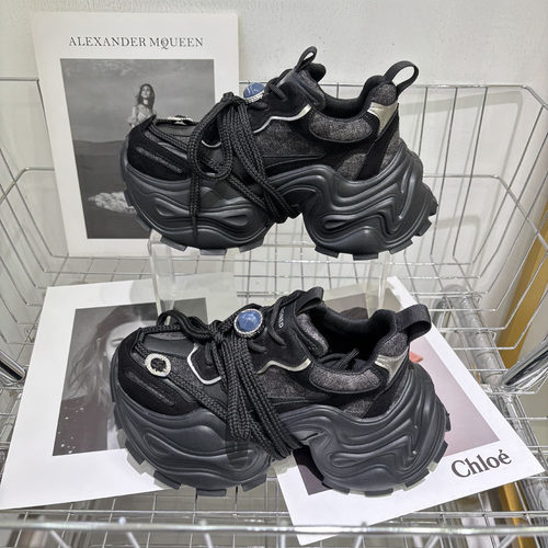 欧货2026秋季新款松糕底做旧老爹鞋女增高休闲运动鞋百搭炸街潮鞋