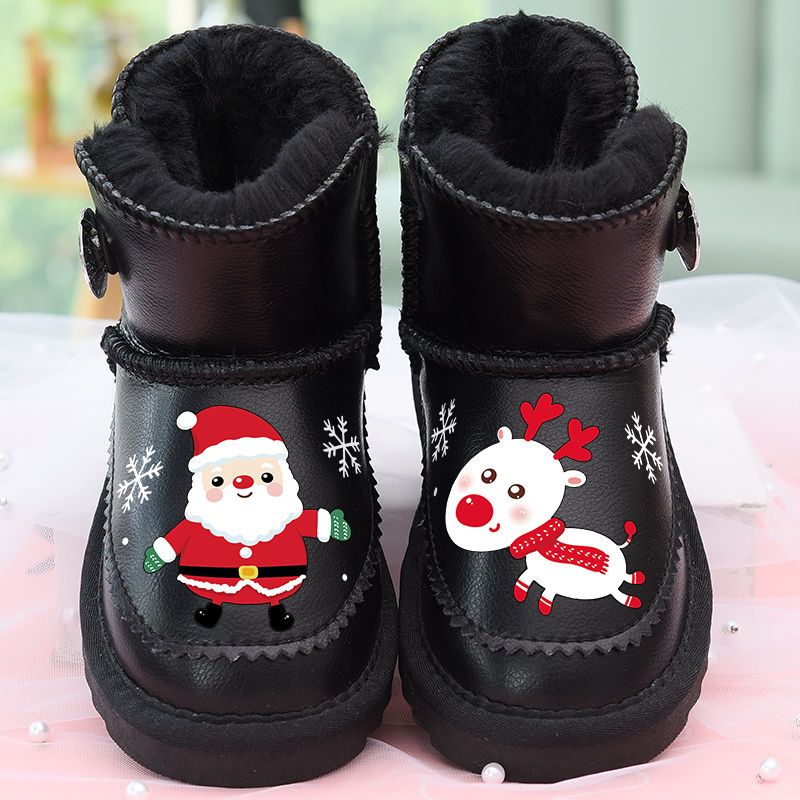 冬季女童雪地靴儿童短靴