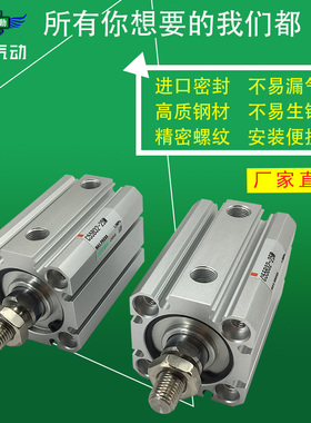 适配SMC型气动薄型气缸 C55B63/CD55B63-45/50/60/80/100/125/150