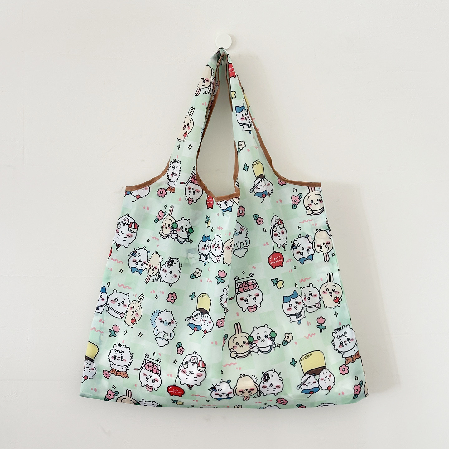 吉伊卡哇可爱卡通环保袋大容量购物袋单肩背手提袋折叠收纳袋