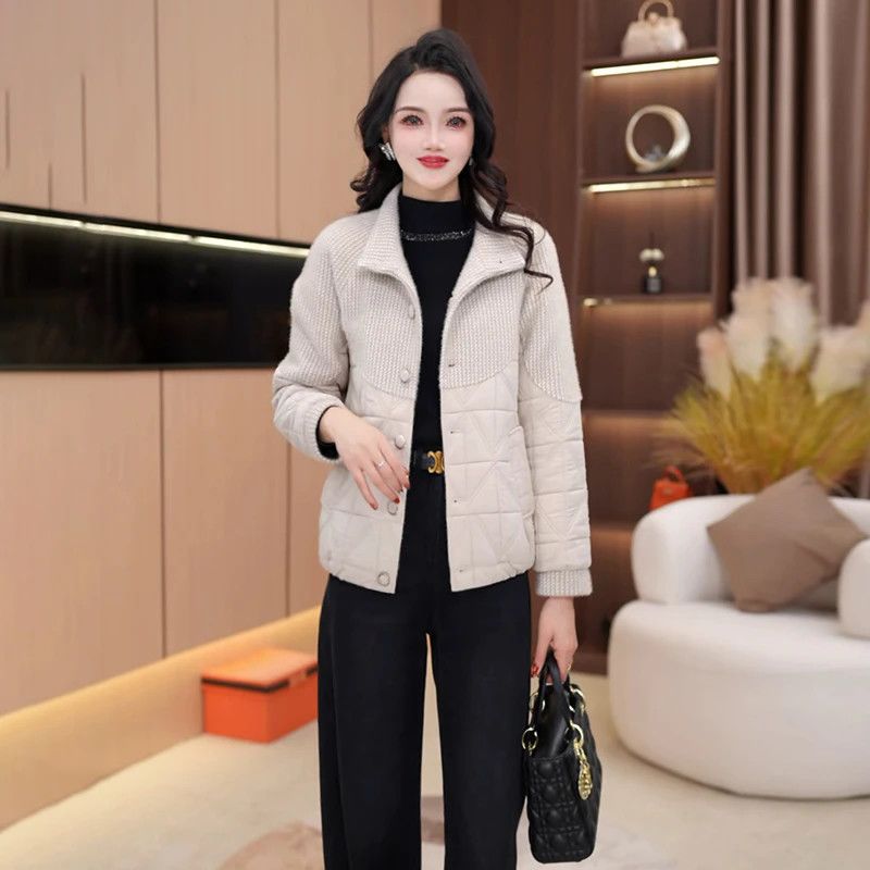 2025新款今年流行爆款秋冬优雅气质女装时尚加棉加厚休闲短外套