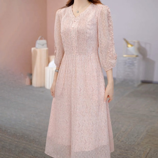 连衣裙2025新款女春秋十三行爆款高档品牌气质长袖轻奢高级感裙子