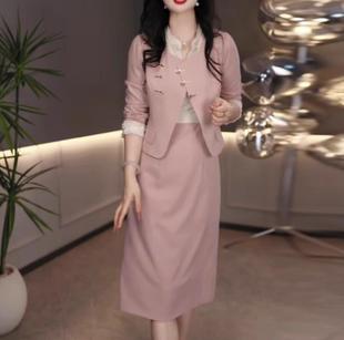 连衣裙2025新款女春秋两件套爆款高档品牌气质长袖轻奢高级感裙子