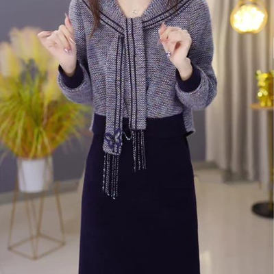 连衣裙2025新款女秋冬季十三行爆款今年流行轻奢高级感两件套裙