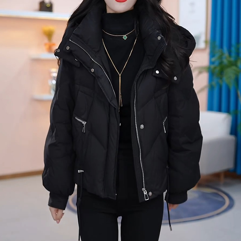 嘉兴平湖羽绒服女2025新款冬季九江品牌今年流行爆款小个子短外套