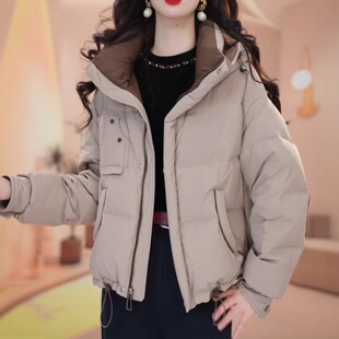 平湖羽绒服女款冬季2026新款今年流行爆款九江巨好看小个子短外套